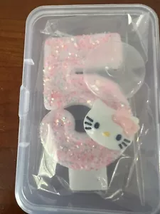 Hello Kitty Birthday Candle Age 5 Size is 3โ x 1.5โ Adorable! ๐ ๐๐ธ - Picture 1 of 7