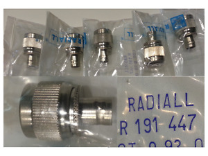 RADIALL  R191447 ADAPTATEUR UHF MALE BNC FEMELLE  50Ω - 2 encore disponibles NOS