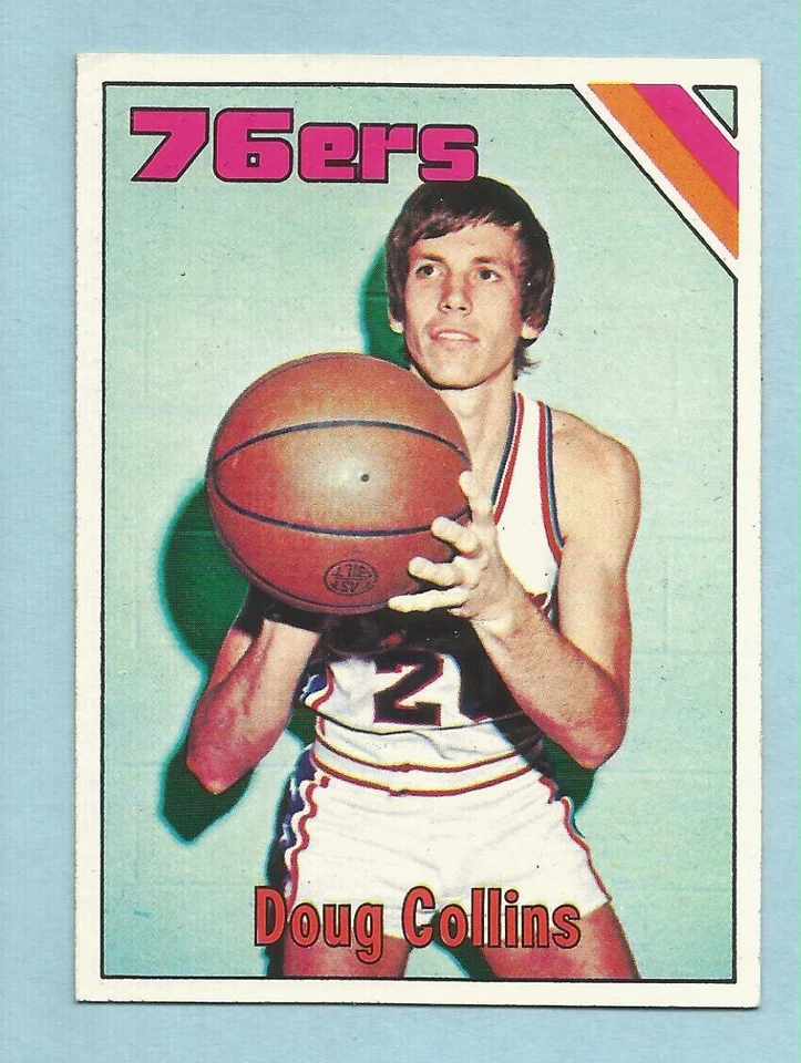 1975-76 Topps Basketball Doug Collins Philadelphia 76ers Illinois State NM/MT *2 - Image 1 of 1