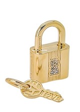 Pandora Moments MET ALE 14K Yellow Gold Plated & CZ Padlock Charm 760088C01