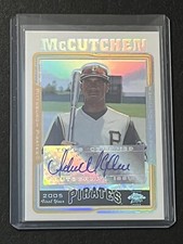 2005 Topps Chrome Update Andrew McCutchen #UH234 Refractor 004/500 Auto Rookie
