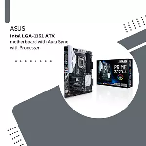 ASUS Z270-A Series Motherboard LGA-1151 Processor Intel Core i7-7700K Fan DDR4 - Picture 1 of 12