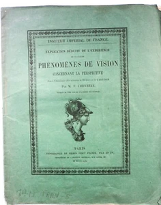 1859 SIGNED MICHEL EUGENE CHEVRUEL PHENOMENA OF VISION ACADEMY OF SCIENCES - Bild 1 von 5