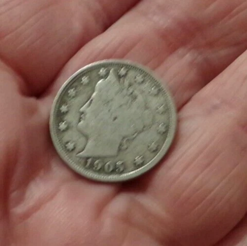 1905 LIBERTY V NICKEL FIVE CENT ESTATE FIND Cover