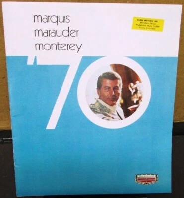 Mercury Marquis Marauder Monterey 1970 personalizado X-100 Brougham XL folleto de ventas Foto 1 de 4