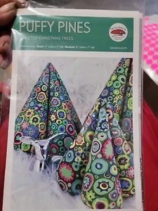 Puffy Pines Tabletop Christmas Tree Pattern (2 Sizes Small & Medium - Picture 1 of 3