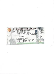 Sammler Ticket Champions League: MANCHESTER UNITED - BAYERN MÜNCHEN 03.04.2001 - Bild 1 von 1