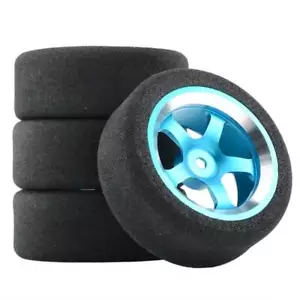 4Pcs Set Racing Foam Tire Wheel Rim Set For HSP HPI 1/10 On-road RC Car new - Picture 1 of 17