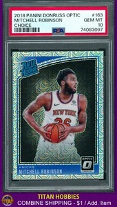 2018 Panini Donruss Optic Choice ROOKIE #163 Mitchell Robinson RC PSA 10 - Picture 1 of 2