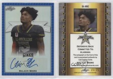 2020 Leaf Metal US Army All-American Bowl AAB Etch Blue /25 Malachi Moore Auto