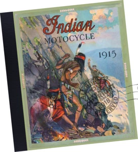 Hendee Mfr Co (1915) Indian Motorcycle Samples CATALOG bike models engine specs - Picture 1 of 24