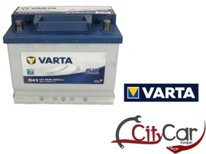 BATTERIA VARTA D43 60AH SPUNTO 540A EN POSITIVO SX = BOSCH FIAMM S5 60AH AMPERE - Foto 1 di 5