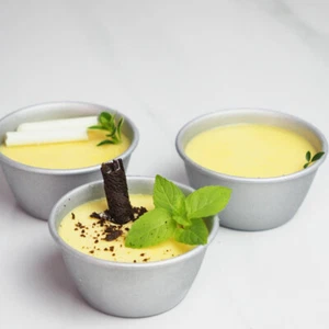 4Pcs Muffinförmchen aus Metall Mini-Backförmchen Puddingbecher Backform Ei Torte - Bild 1 von 11