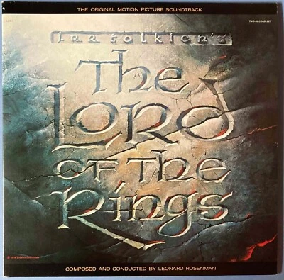 Lord of the Rings ORIGINAL US Vinyl LP Leonard Rosenman Ralph Bakshi 1978 - Image 1 of 4