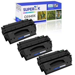 3PK Q5949X 49X Toner do HP LaserJet 1320 1320t 1320n 1320tn 1320nw 3390 3392 - Zdjęcie 1 z 24