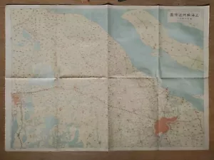1937 CHINA Shanghai Suzhou vicinity map CONCESSION AREA - Picture 1 of 7