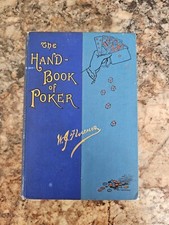 The Hand Book Of Poker By W.J. Florence. Copyright 1892