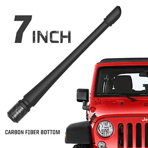 Mástil de antena corto Rydonair 7" para Jeep Wrangler JK JL Rubicon Sahara (2007-2024) - Imagen 1 de 8