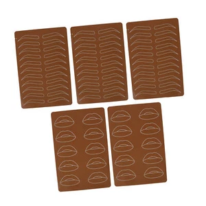 5PCS 1 5 Mm Tattoo Praxis Haut Augenbrauen Lippe Tattoo Training Sheet Doppe FAT - Bild 1 von 24