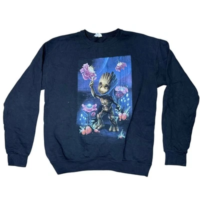 SUÉTER GROOT I AM PULL OVER NEGRO MARVEL GUARDIANS GALAXY M CUELLO REDONDO MEDIO Foto 1 de 4