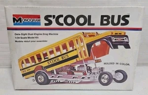 KIT MODELLINO AUTO VINTAGE MONOGRAM MATTEL TOM DANIEL S’COOL BUS SCALA 1/24 SIGILLATO  - Foto 1 di 5