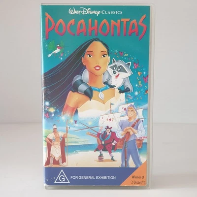 Pocahontas VHS Disney Classics Animation Childrens Movie G Rated PAL  - Image 1 of 4