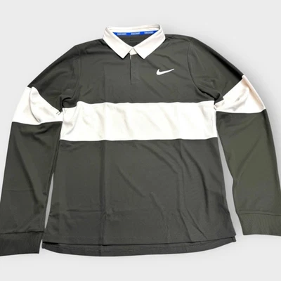 Camisa de tênis Nike Carlos Alcaraz rugby aberta francesa masculina tamanho grande IB8141-355 - Imagem 1 de 4