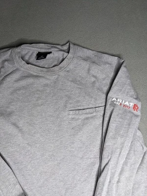 Camisa Ariat FR Para Hombres Pequeña Gris Resistente al Llama Manga Larga Ropa de Trabajo CAT 2 PPE Foto 1 de 4