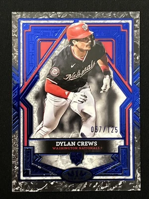 Dylan Crews -/125 Blue Foil 2025 Topps Tier One -  #78 (RC) Tier 3 Nationals - Image 1 of 2