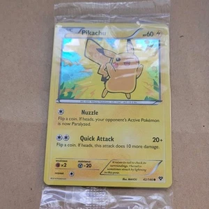 2 X POKEMON TCG KARTEN - XY ERWEITERUNG - PIKACHU 42/146 (HOLO) + ??? (SEALED) MINT - Bild 1 von 2