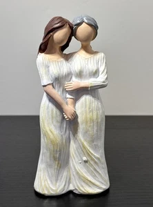 "Estatuilla de resina de 6,5"" madre e hija, para cumpleaños o estatuilla de regalo" - Imagen 1 de 7