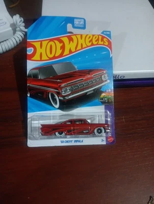 Chevy Impala #44 Layin' 2026 Hot Wheels rojo bajo 2/5, ¡nuevo en caja! Foto 1 de 4