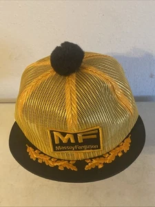 GORRA SNAPBACK MASSEY FERGUSON RARA ALA CORTA MALLA SOMBRERO HUEVOS REVUELTOS - Imagen 1 de 5