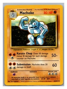 Machoke 034/102 - Pokémon Set Base Regolare Ottime Condizioni - Foto 1 di 3