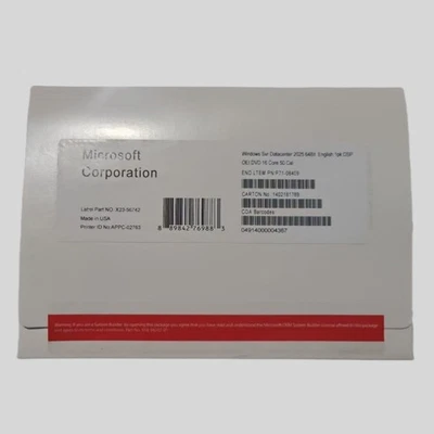 Servidor 2025 Datacenter 64Bit 16 Core 50 CALs DVD y llave sellada Foto 1 de 2