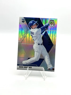 2020 Panini Chronicles Mosaic Nico Hoerner Silver Prizm Rookie RC #17 Cubs - Image 1 of 2
