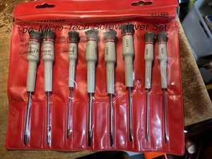 Sears Craftsman Professional 8 pc Micro-Tech Screwdriver Set 941489 Unused - Picture 1 of 4