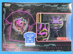 Funko POP! Tees - Black Panther (Blacklight) - XL, The Infinity Saga, Target - Picture 1 of 2