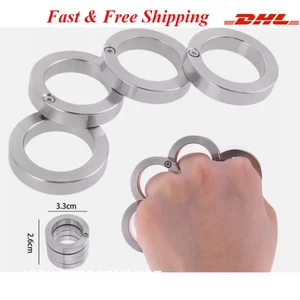 Anillo plegable giratorio de acero inoxidable para exteriores 4 piezas para senderismo hombres - Imagen 1 de 8