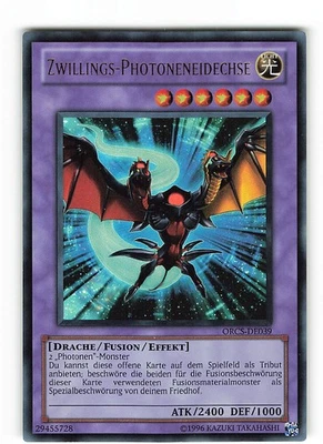 Yugioh ZWILLINGS-PHOTONENEIDECHSE , orcs-de039 Ultra Rare deutsch Near Mint  - Bild 1 von 2