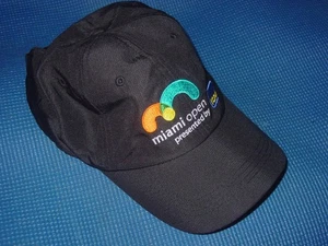 MIAMI OPEN ITAU BLACK MEMBER TENNIS TOURNAMENT SPONSOR SPORT HAT BASEBALL CAP - Picture 1 of 5