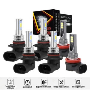 For Honda Accord 2006-2009-2010-2012 LED Headlight Hi-Lo+Fog Light Bulbs 6000K - Picture 1 of 12