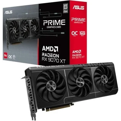 Asus Prime Radeon RX 9070 XT OC Edition 16GB GDDR6 HDMI/3*DisplayPort PCi Ex 5.0 - Immagine 1 di 4
