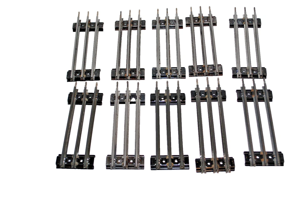 10 Piece Lot Of Lionel O  Gauge  5 1/2" Straight Track Sections - Image 1 of 1