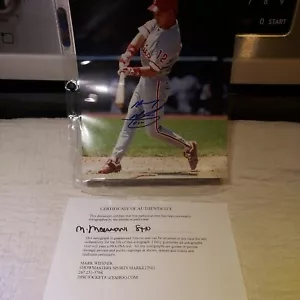 MICKEY MORANDINI AUTOGRAPHED SIGNED 8X10 PHOTO BASEBALL PHILADELPHIA PHILLIES - Picture 1 of 4