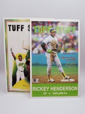 1991 Tuff Stuff Post Cards Rickey Henderson #9 *&* 10