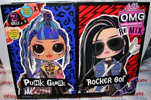 JUEGO DE 2 MUÑECAS LOL SORPRESA OMG REMIX ROCKERO BOI Y PUNK GRRL DISCOS REPRODUCIR MÚSICA - Imagen 1 de 10