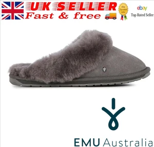 EMU Australia Jolie Ladies suede slipper Charcoal FREE CARRIAGE