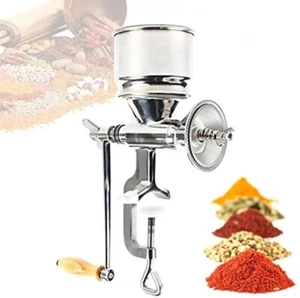Professional Stainless Steel Manual Mill Grinder Grains Corn  Beans Hand Crank - Picture 1 of 7