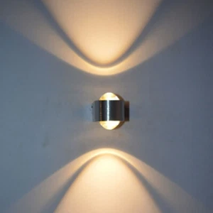 2W LED Wall Sconce Light Up/Down Crystal Lamp Fixture Dimmable/Not Bedroom Hotel - Picture 1 of 32
